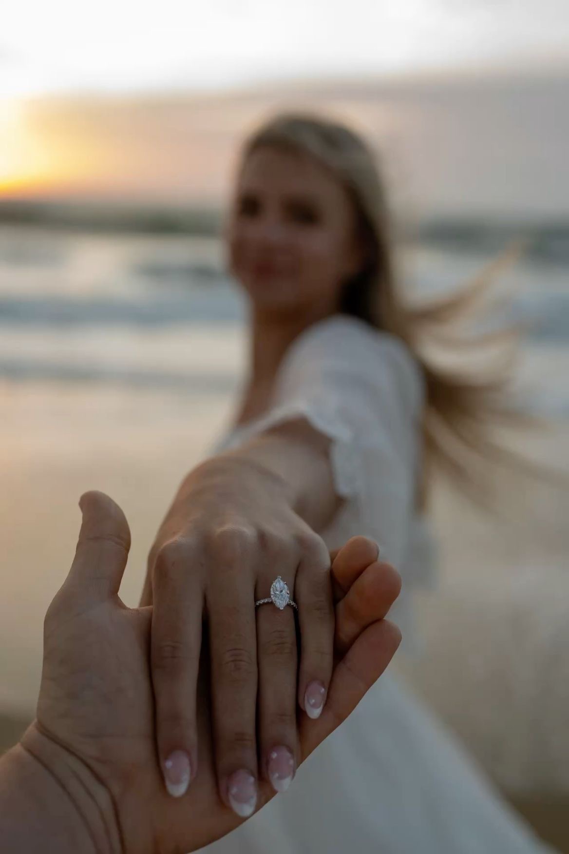 Handcrafted engagement ring by Hello Forever Rings