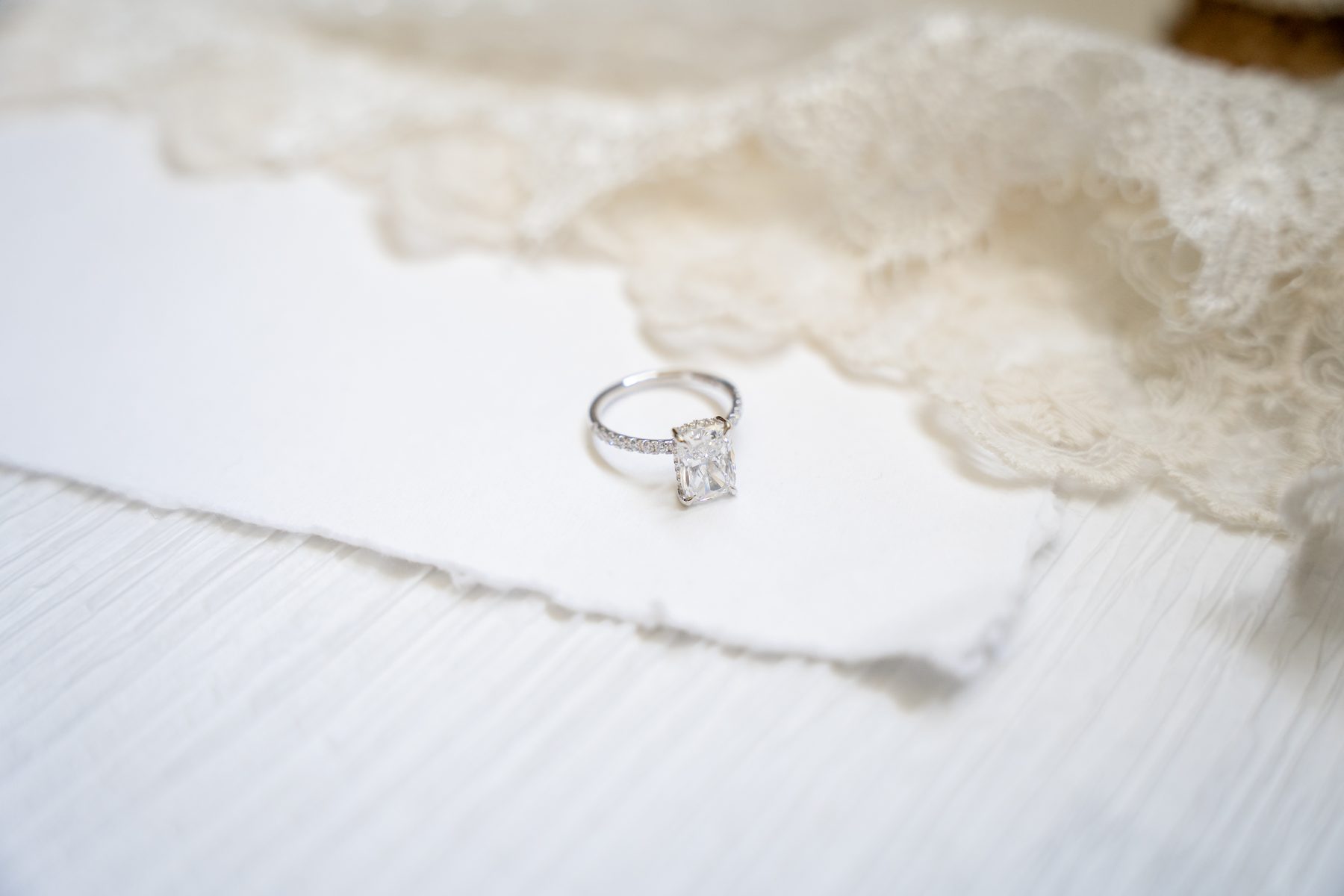 Engagement ring closeup